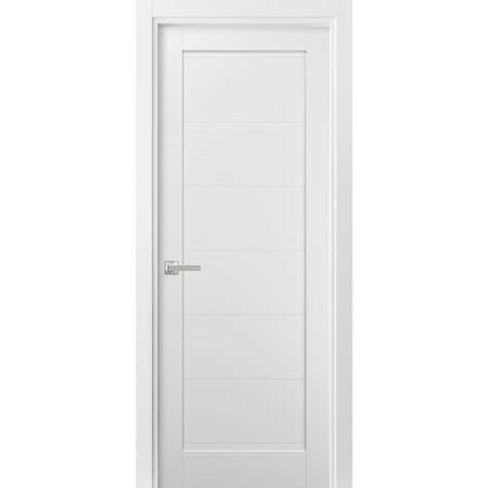 SARTODOORS French Interior Door, 28" x 84", White QUADRO4115ID-WS-2884